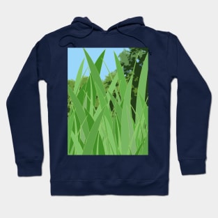 Waterside bank reeds Hoodie